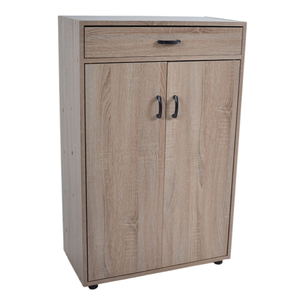 Παπουτσοθήκη ντουλάπι από ξύλο σε χρώμα φυσικό 60x30x95