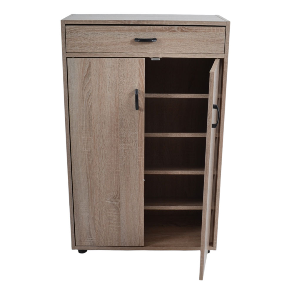 Παπουτσοθήκη ντουλάπι από ξύλο σε χρώμα φυσικό 60x30x95