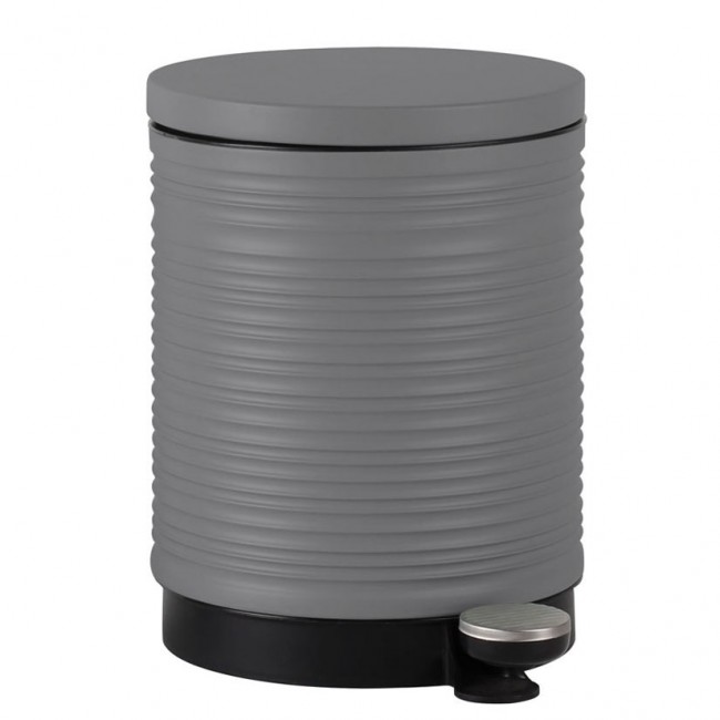 Καλάθι μπάνιου soft close από μέταλλο σε χρώμα γκρι 5l 28.8x20.5x26.6