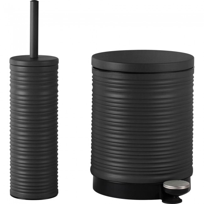 Καλάθι μπάνιου soft close από μέταλλο σε χρώμα ανθρακί 5l 28.8x20.5x26.6