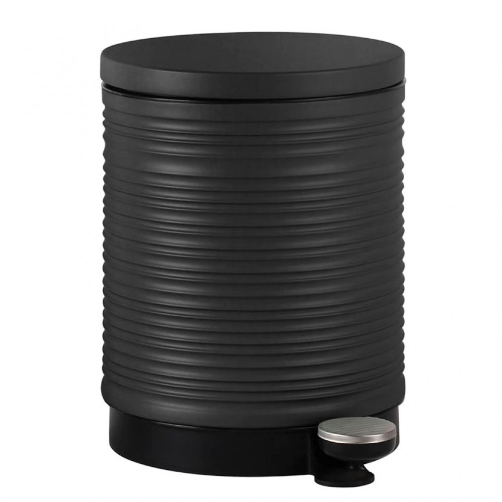 Καλάθι μπάνιου soft close από μέταλλο σε χρώμα ανθρακί 5l 28.8x20.5x26.6