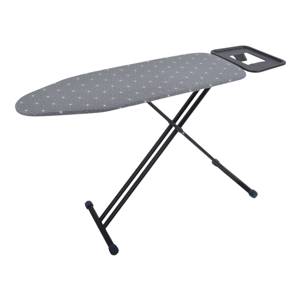 Σιδερώστρα ρούχων XL από μέταλλο σε χρώμα μαύρο ματ 150x45x71-94