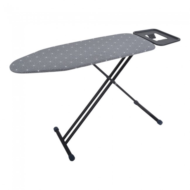 Σιδερώστρα ρούχων XL από μέταλλο σε χρώμα μαύρο ματ 150x45x71-94