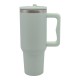 Ποτήρι θερμός ανοξείδωτο με καλαμάκι σε χρώμα μέντα 1,2lt 9.8x26