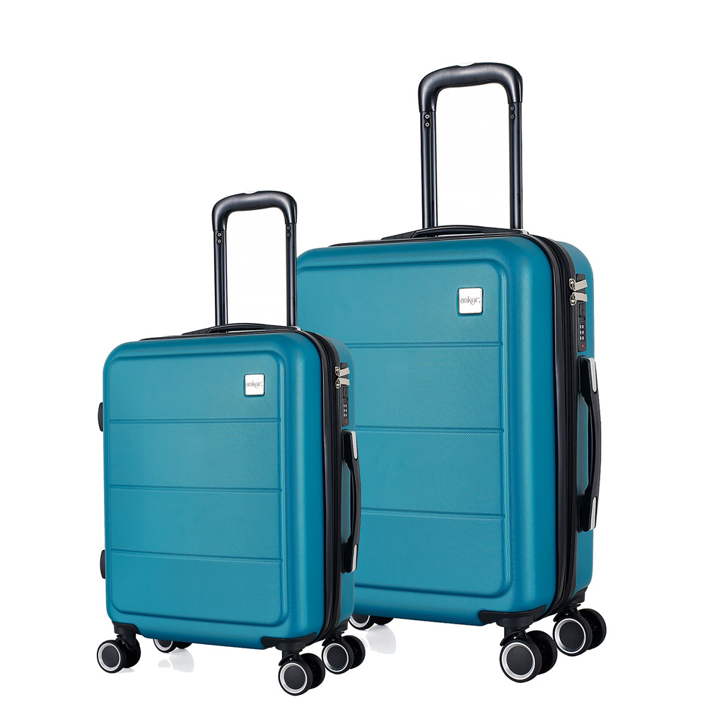 Σετ βαλίτσες από ABS σε πετρόλ χρώμα 41x26x65