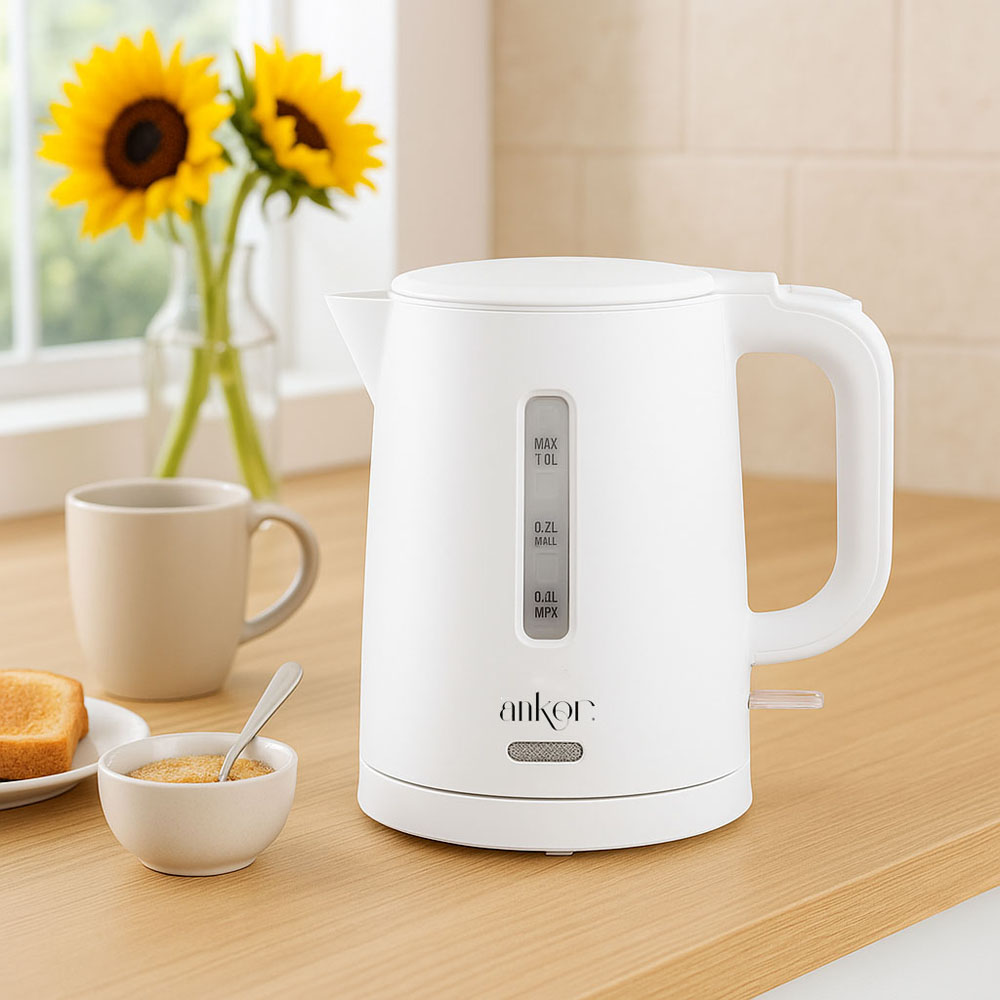 Βραστήρας σε χρώμα λευκό 1,0lt 1100W