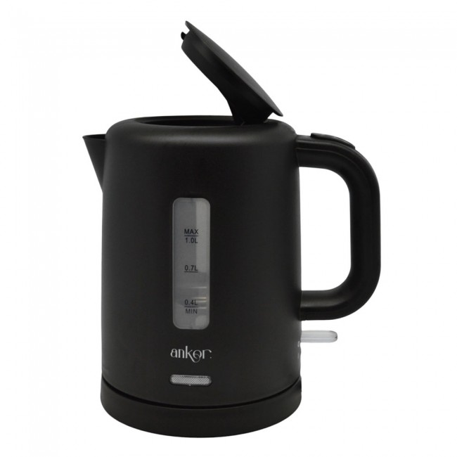 Βραστήρας σε χρώμα μαύρο ματ 1,0lt 1100W