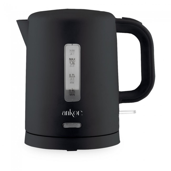 Βραστήρας σε χρώμα μαύρο ματ 1,0lt 1100W