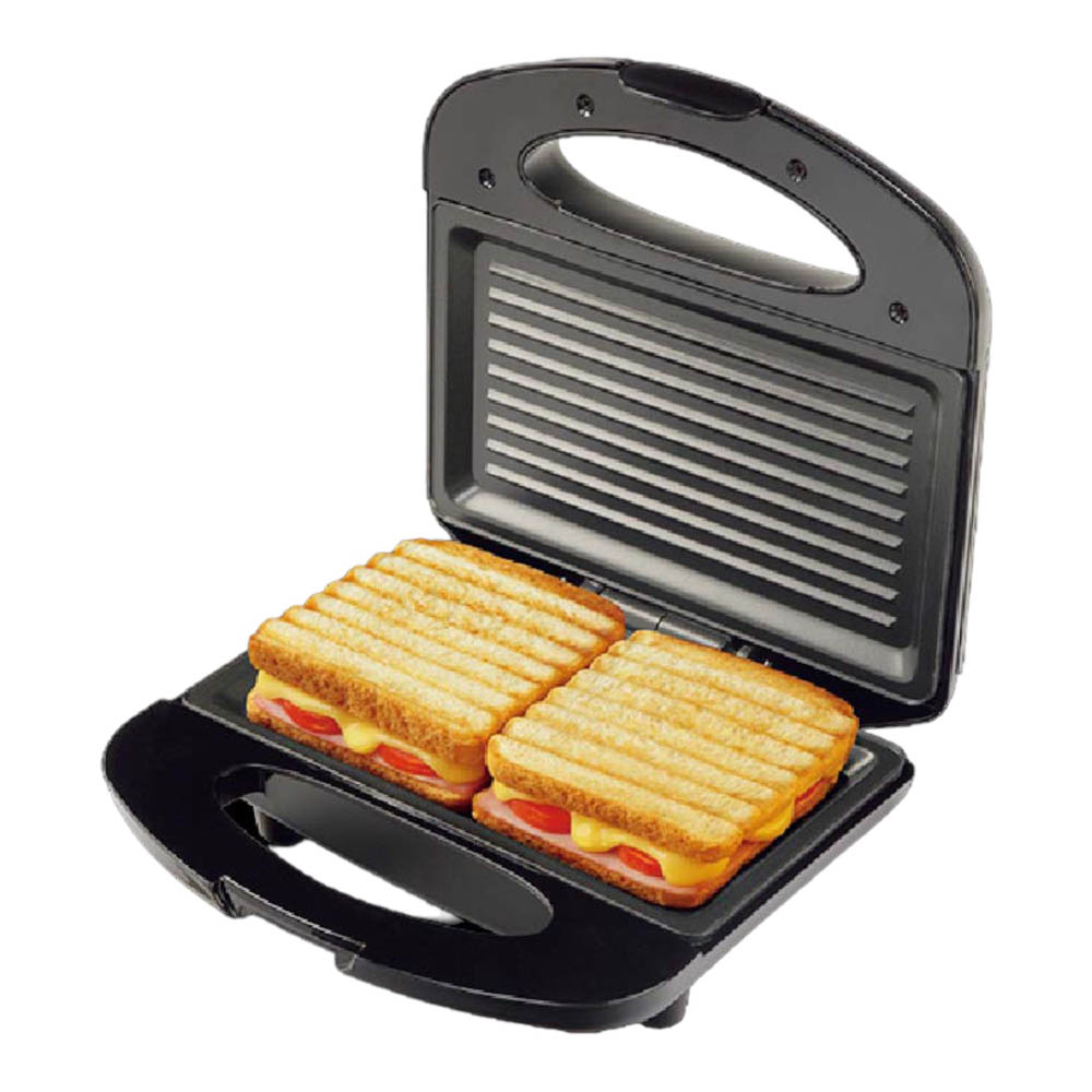 Τοστιέρα 2 θέσεων σε χρώμα μαύρο ματ 750W