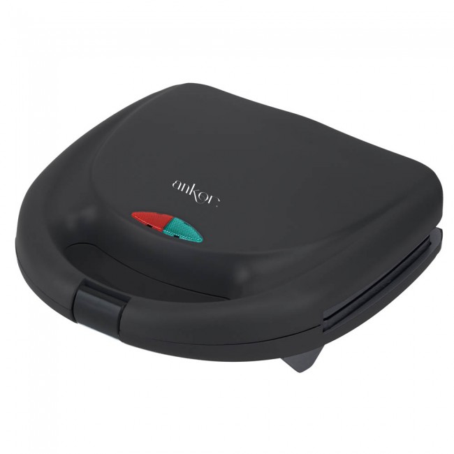 Τοστιέρα 2 θέσεων σε χρώμα μαύρο ματ 750W