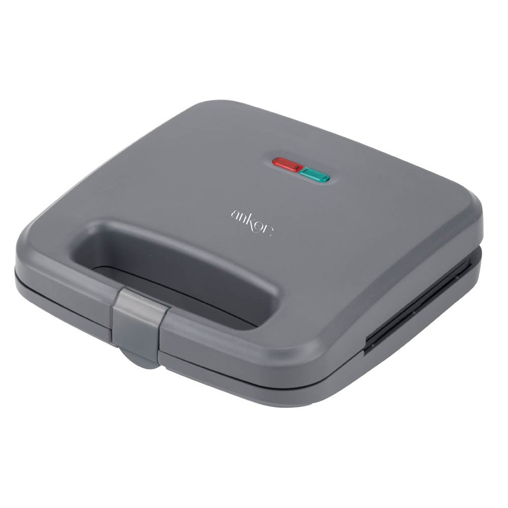 Τοστιέρα 2 θέσεων σε χρώμα γκρι ματ 750W