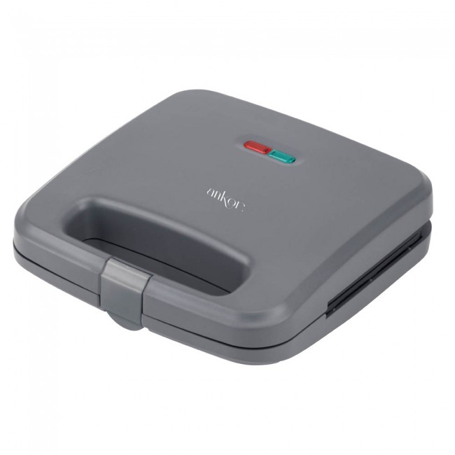 Τοστιέρα 2 θέσεων σε χρώμα γκρι ματ 750W