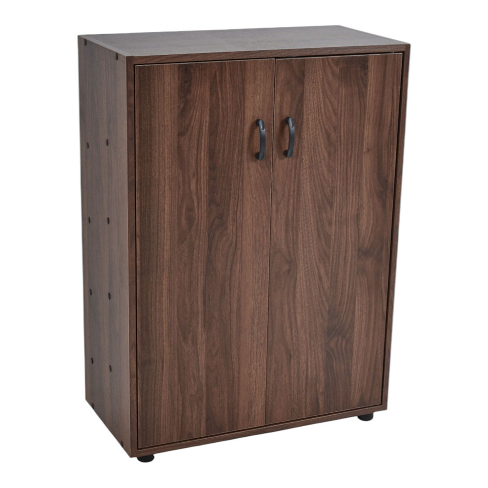 Παπουτσοθήκη-ντουλάπι από ξύλο σε χρώμα καρυδί 60x30x83.5