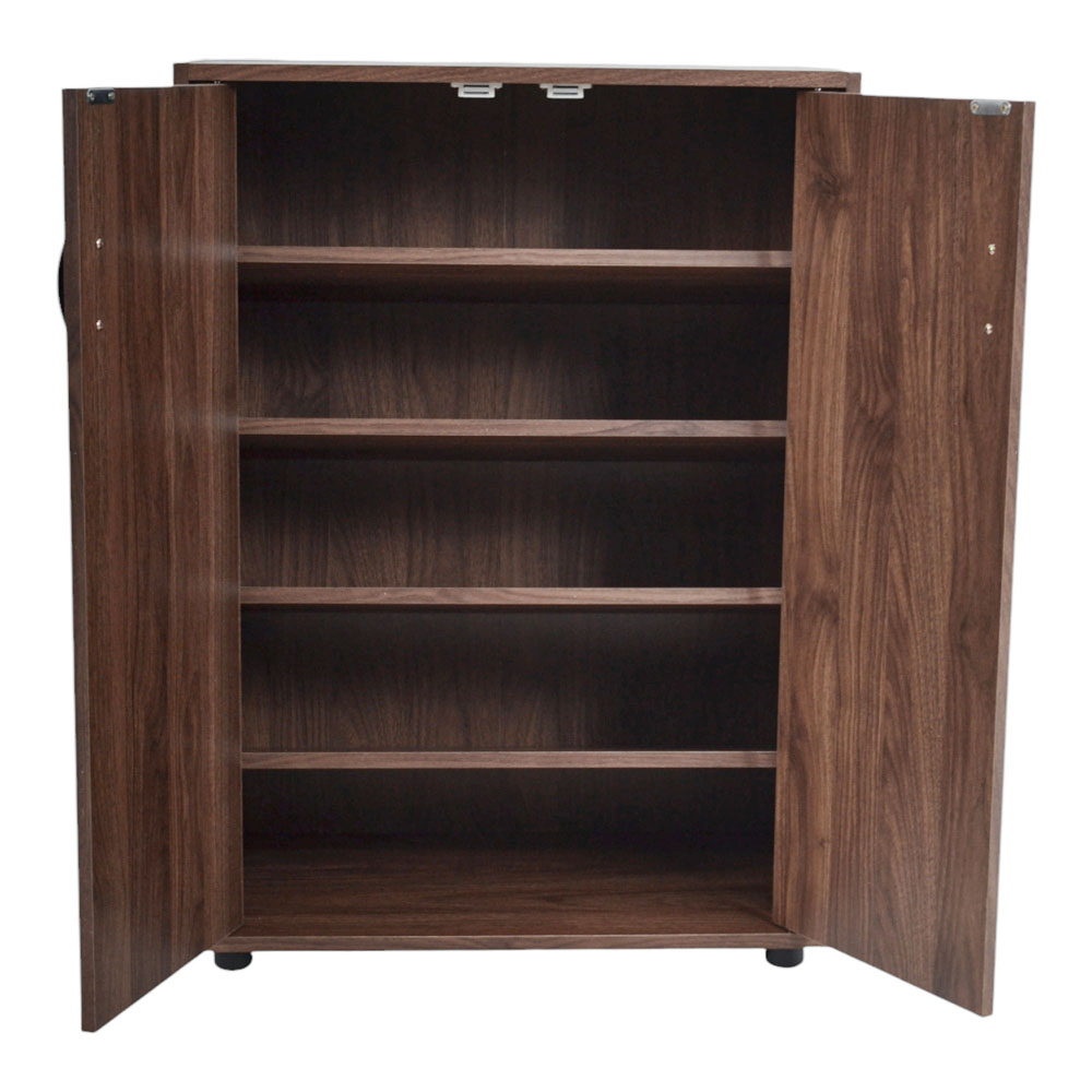 Παπουτσοθήκη-ντουλάπι από ξύλο σε χρώμα καρυδί 60x30x83.5