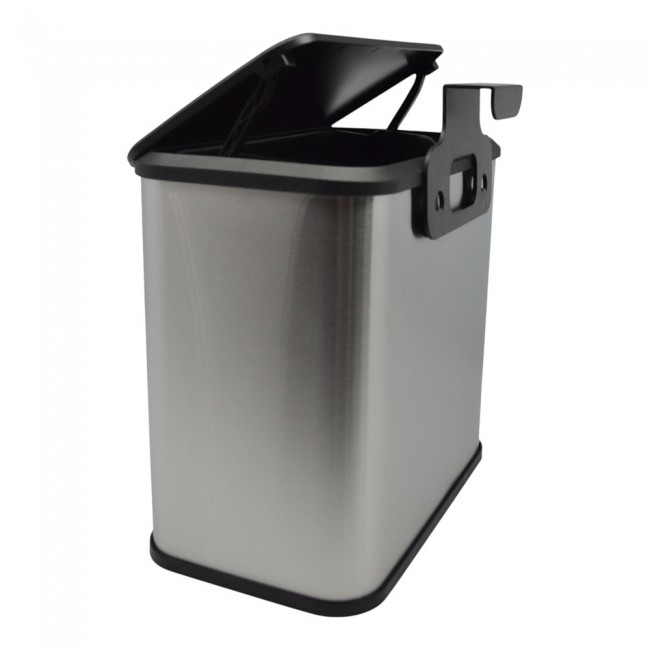 Κάδος απορριμάτων inox 5lt 25x15.1x24.7