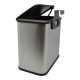 Κάδος απορριμάτων inox 5lt 25x15.1x24.7