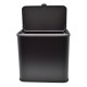 Κάδος απορριμάτων inox σε χρώμα μαύρο 5lt 25x15.1x24.7