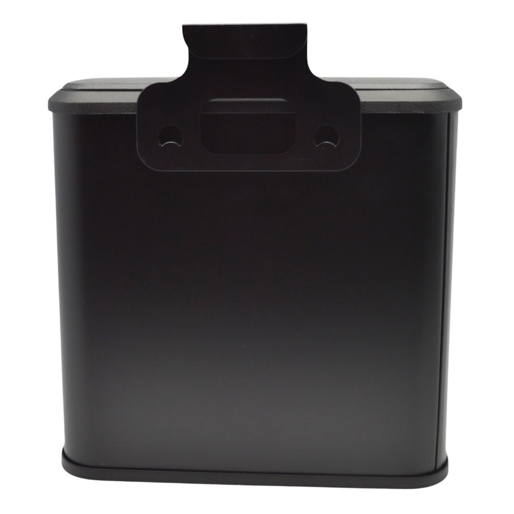 Κάδος απορριμάτων inox σε χρώμα μαύρο 5lt 25x15.1x24.7