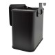 Κάδος απορριμάτων inox σε χρώμα μαύρο 5lt 25x15.1x24.7
