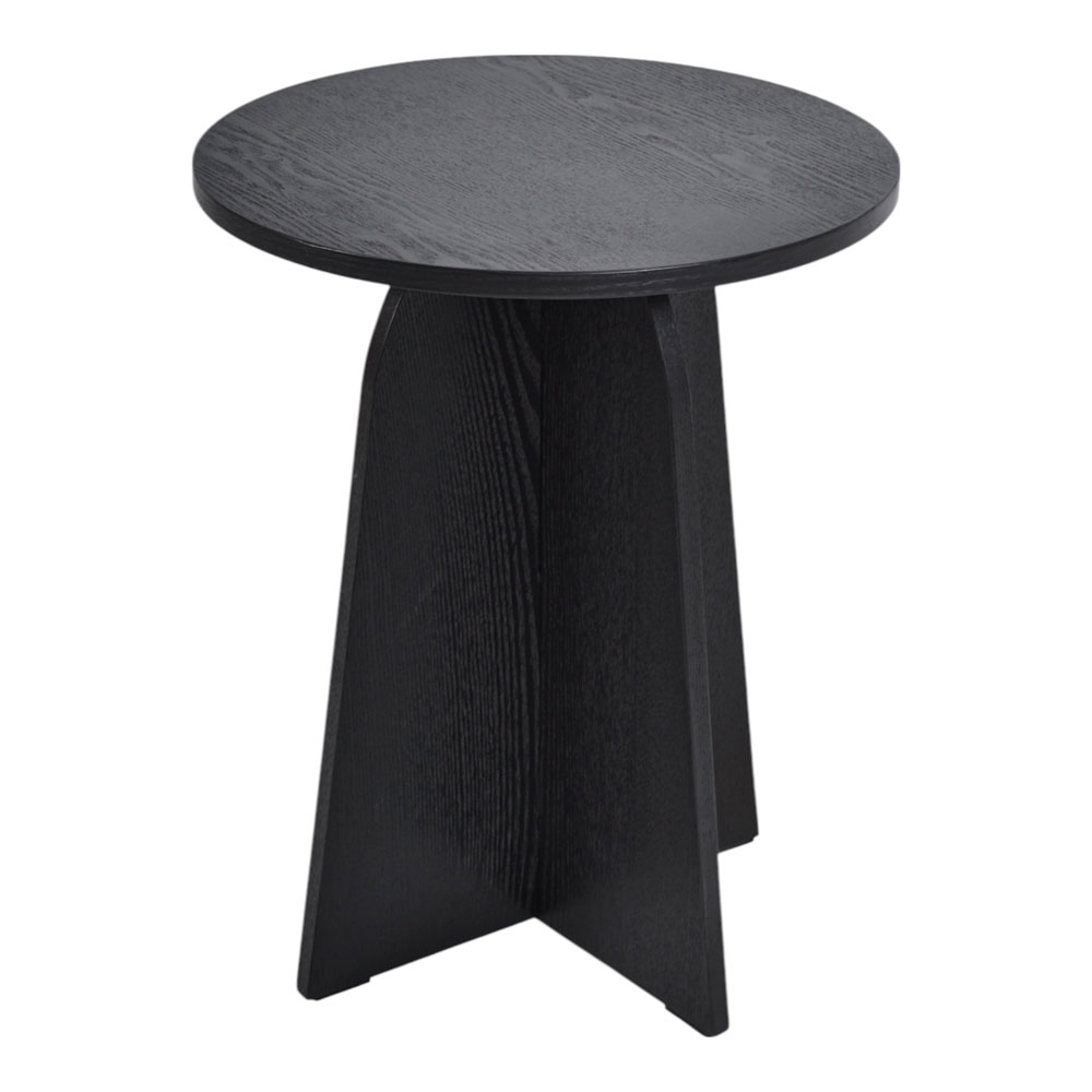 Τραπέζι βοηθητικό από ξύλο σε χρώμα μαύρο 40x40x50