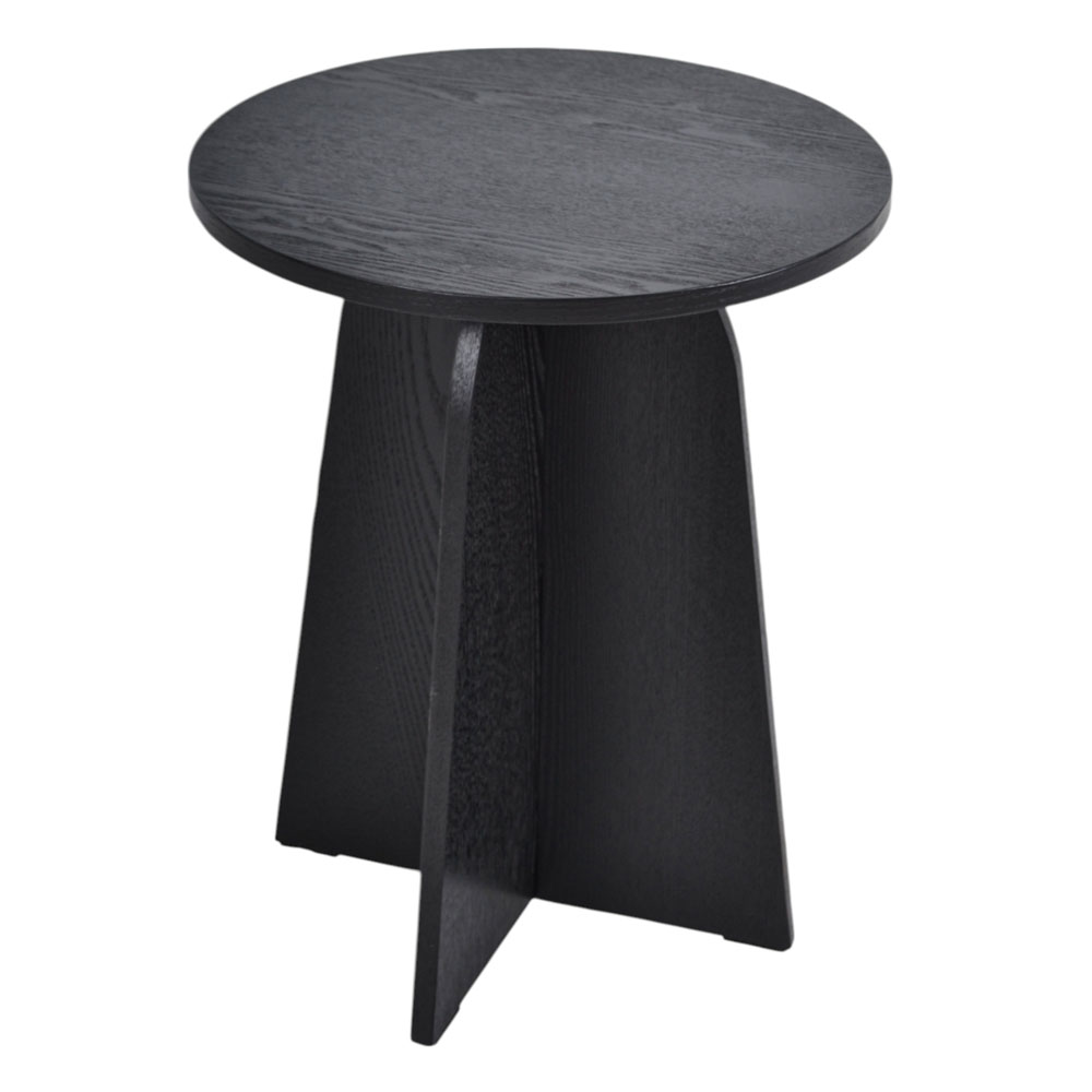 Τραπέζι βοηθητικό από ξύλο σε χρώμα μαύρο 40x40x50