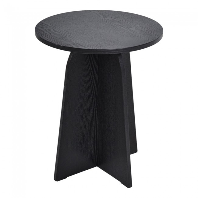 Τραπέζι βοηθητικό από ξύλο σε χρώμα μαύρο 40x40x50