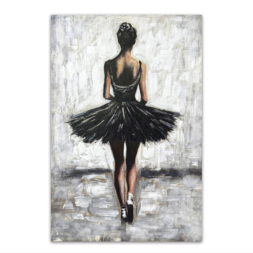 Πίνακας ελαιογραφία σε καμβά με σχέδιο μπαλαρίνα 60x90