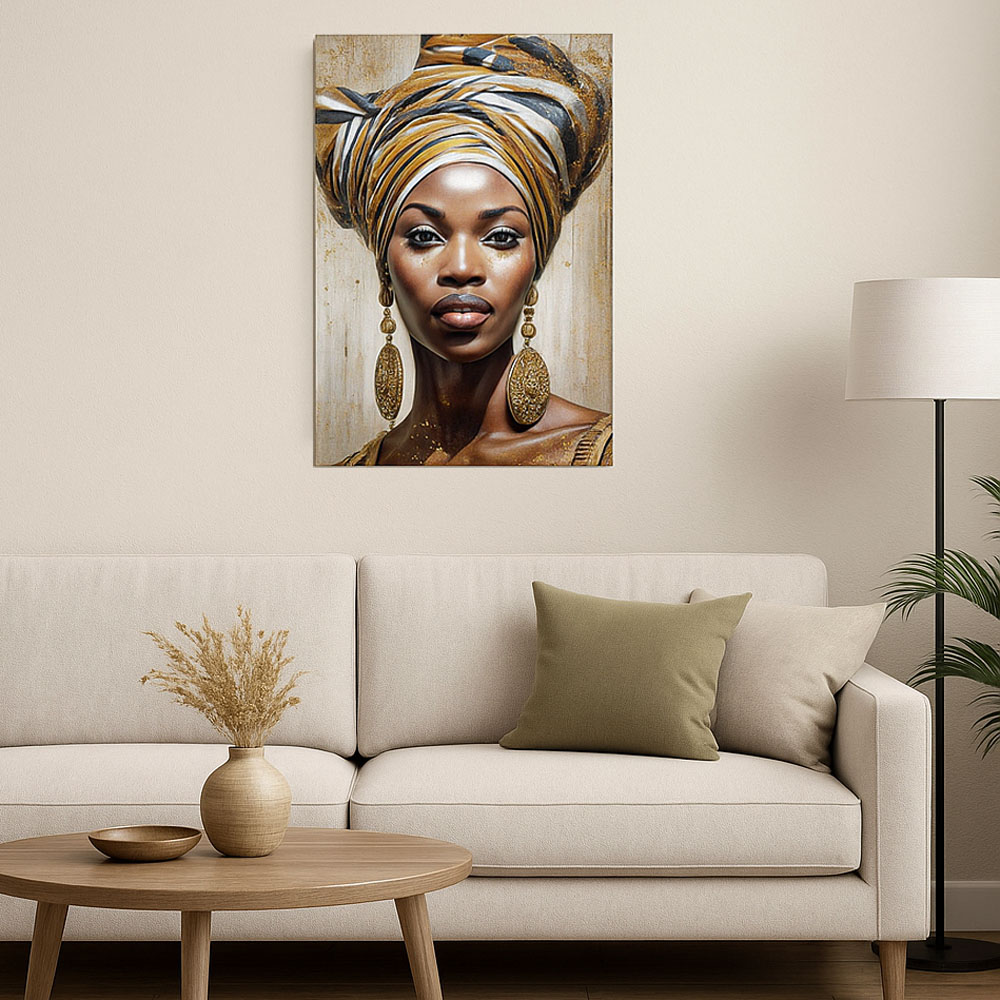 Πίνακας ελαιογραφία σε καμβά με γυναικείο πορτρέτο 60x90