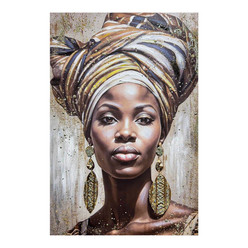 Πίνακας ελαιογραφία σε καμβά με γυναικείο πορτρέτο 60x90