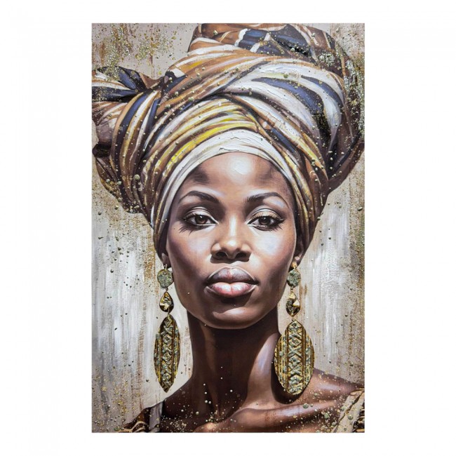 Πίνακας ελαιογραφία σε καμβά με γυναικείο πορτρέτο 60x90