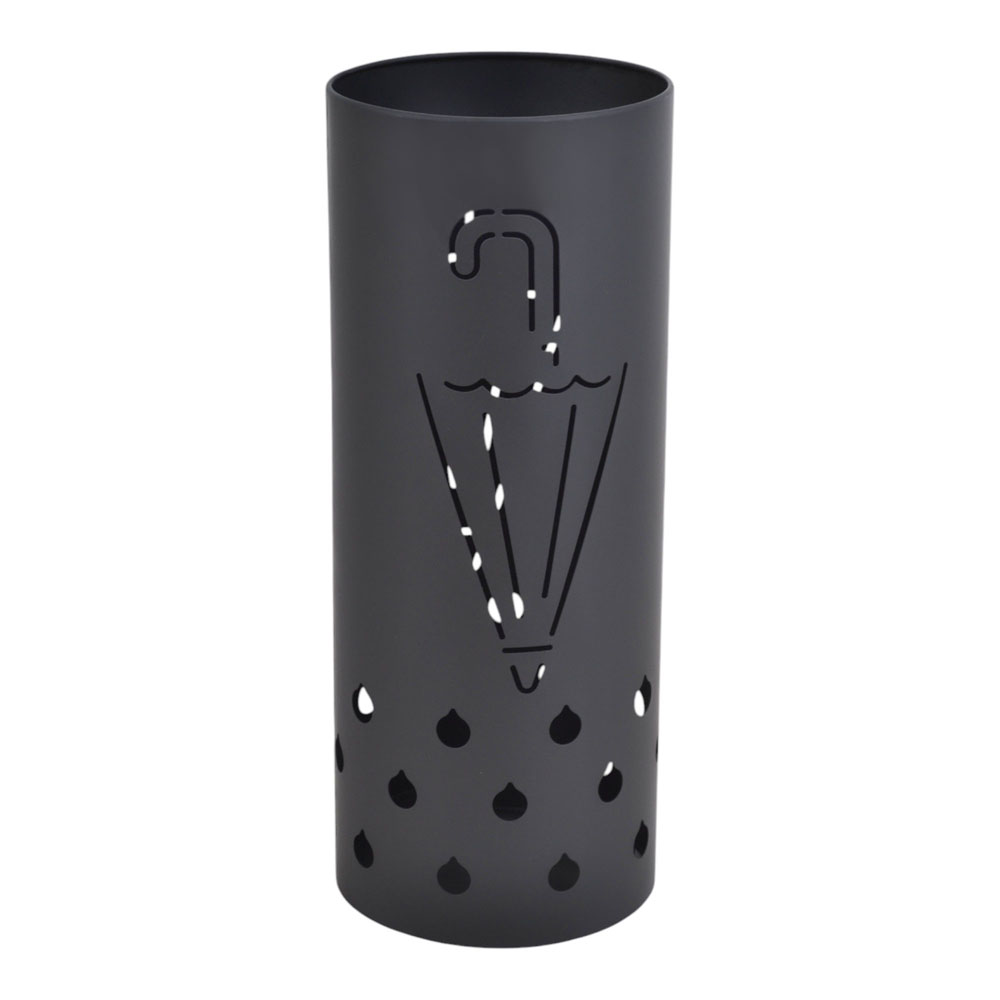 Ομπρελοθήκη από μέταλλο σε χρώμα μαύρο ματ 20x20x50