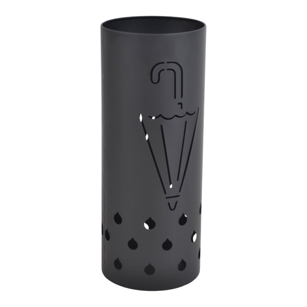 Ομπρελοθήκη από μέταλλο σε χρώμα μαύρο ματ 20x20x50