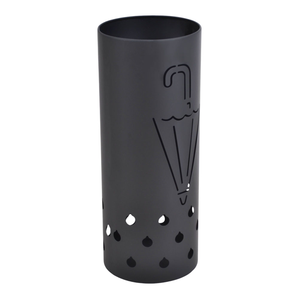 Ομπρελοθήκη από μέταλλο σε χρώμα μαύρο ματ 20x20x50