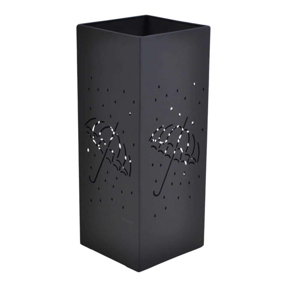 Ομπρελοθήκη από μέταλλο σε χρώμα μαύρο ματ 20x20x50