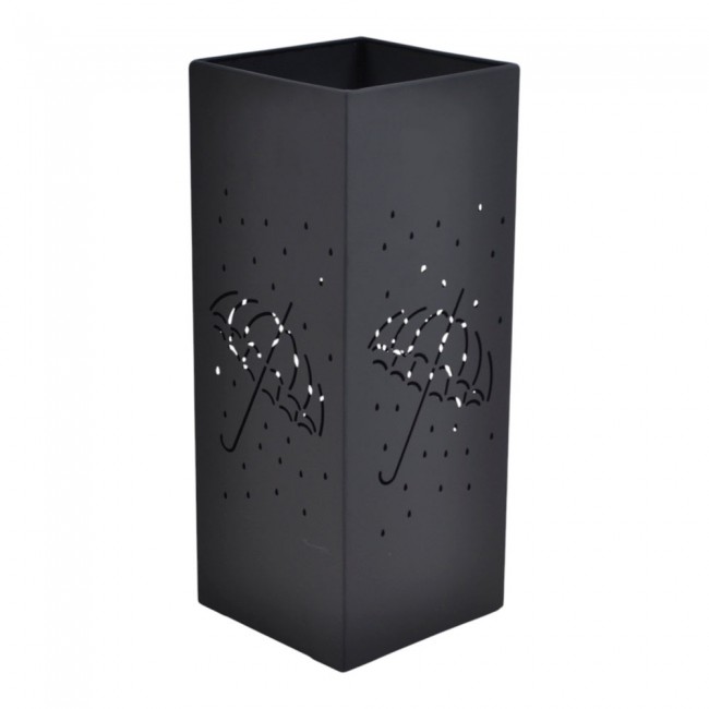 Ομπρελοθήκη από μέταλλο σε χρώμα μαύρο ματ 20x20x50