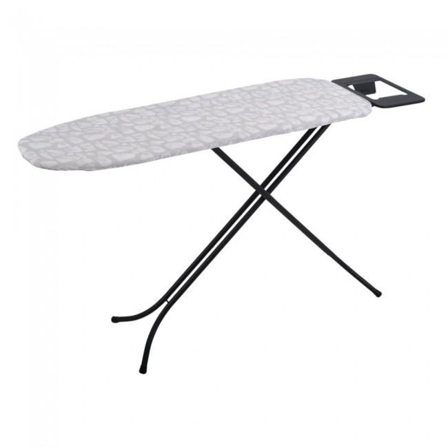 Σιδερώστρα από μέταλλο σε χρώμα μαύρο ματ 132x34x60/88