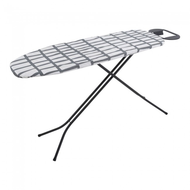 Σιδερώστρα από μέταλλο σε χρώμα μαύρο ματ 142x38x60/92