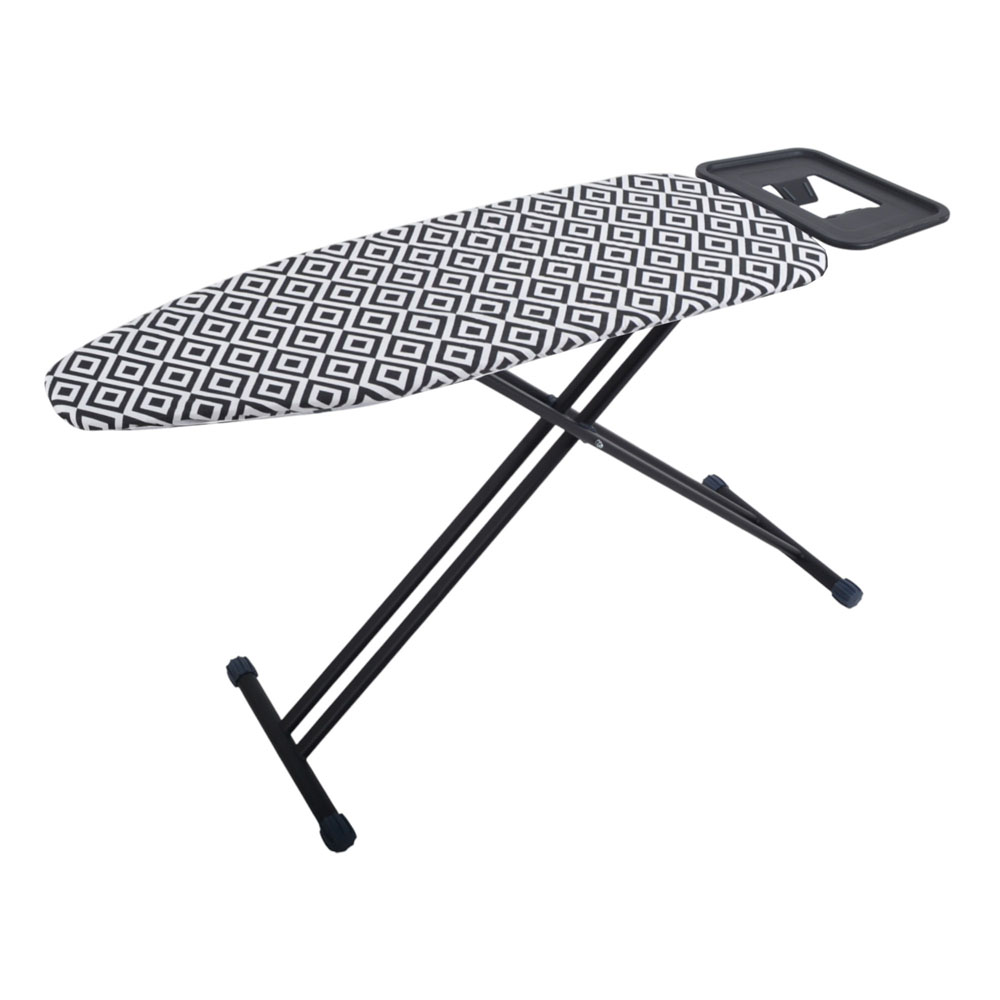 Σιδερώστρα XL από μέταλλο σε χρώμα μαύρο ματ 150x45x71/94