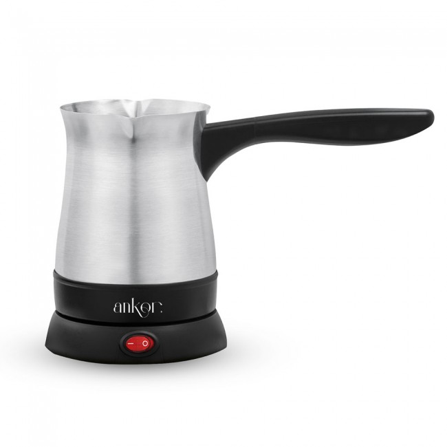 Ηλεκτρικό μπρίκι inox/μαύρο 400ml