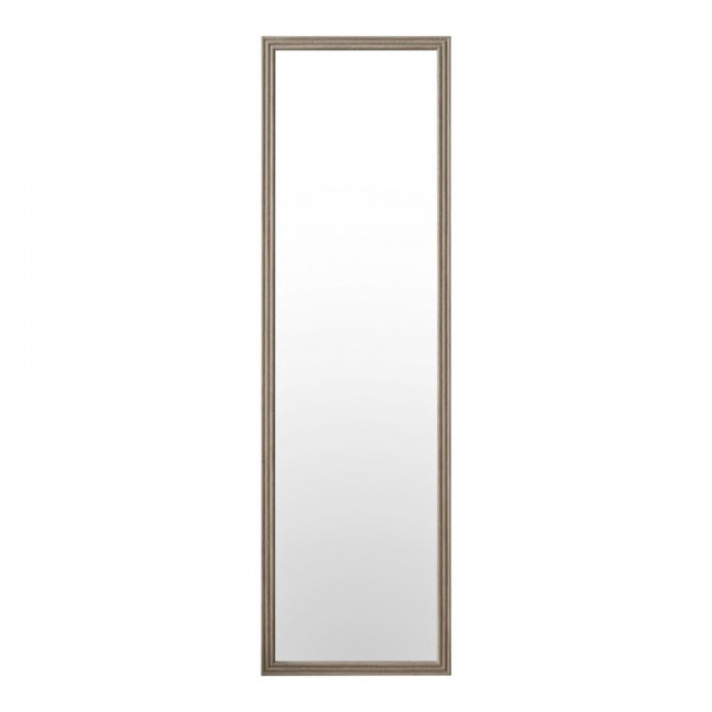 Καθρέπτης δαπέδου με πλαστικό πλαίσιο σε χρώμα μπεζ γκρι 40x150