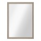 Καθρέπτης τοίχου με πλαστικό πλαίσιο σε χρώμα μπεζ γκρι 50x70