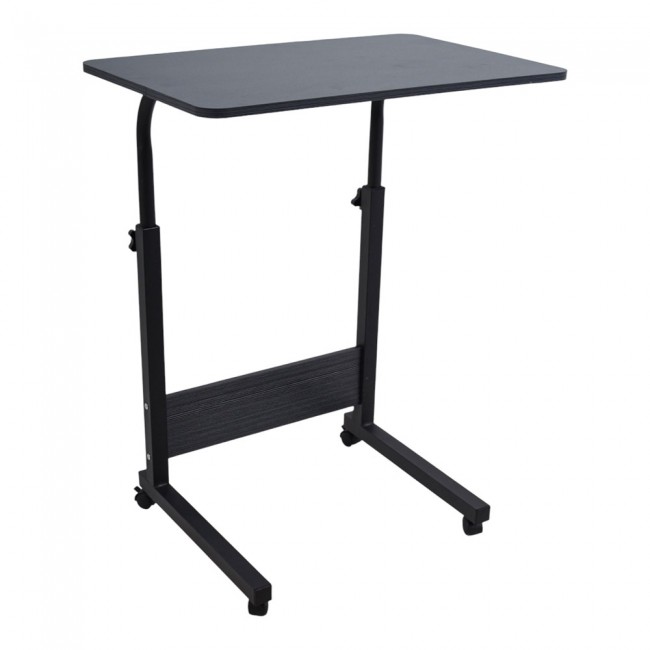 Τραπέζι τροχηλάτο από μέταλλο σε χρώμα μαύρο 60x40x89