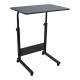 Τραπέζι τροχηλάτο από μέταλλο σε χρώμα μαύρο 60x40x89