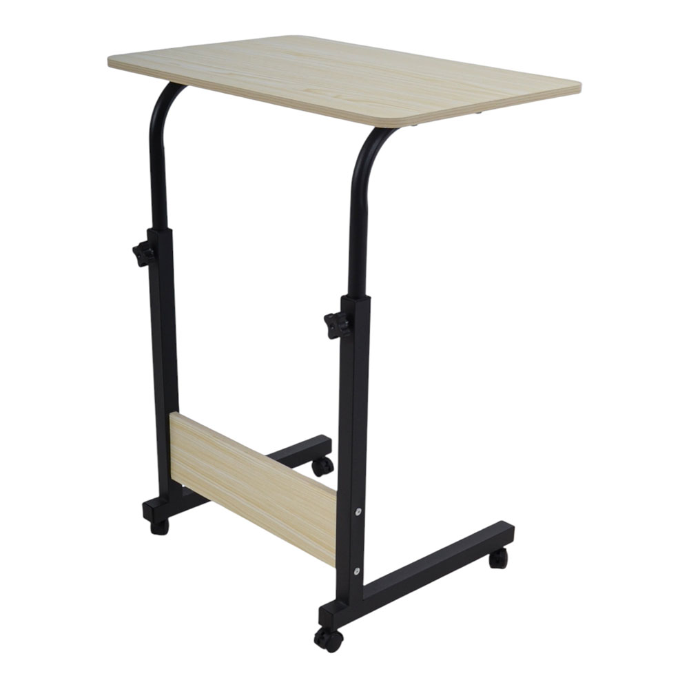 Τραπέζι τροχηλάτο από μέταλλο σε χρώμα φυσικό 60x40x89