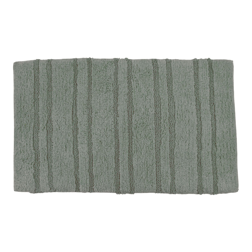 Χαλί μπάνιο από βαμβάκι σε χρώμα πράσινο 50x80