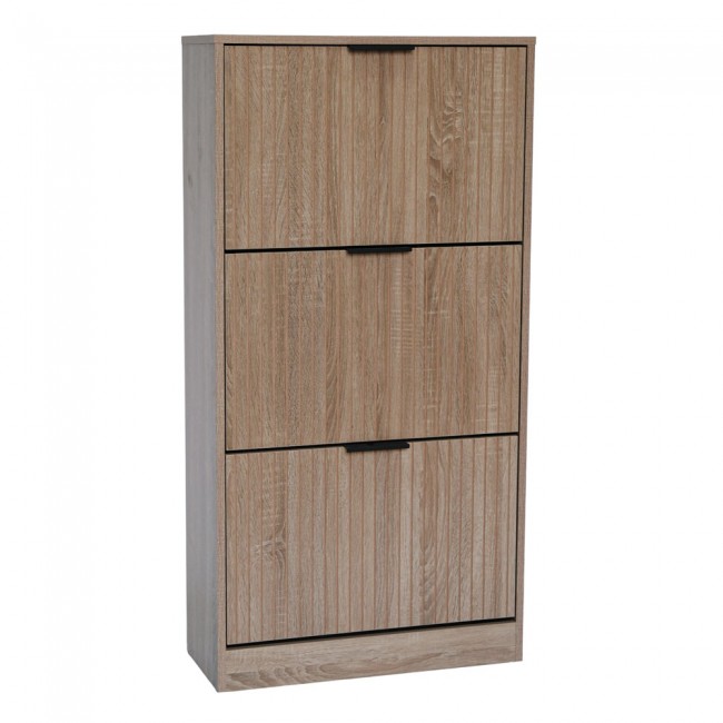 Παπουτσοθήκη από mdf σε χρώμα φυσικό 60x24x118