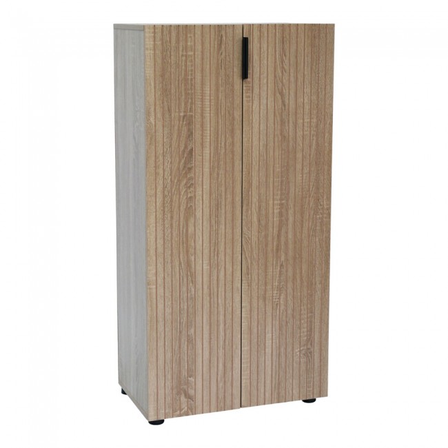 Παπουτσοθήκη-ντουλάπι από mdf σε χρώμα φυσικό 60x34x120