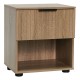 Κομοδίνο με συρτάρι από mdf σε χρώμα φυσικό 40x30x44