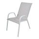 Καρέκλα από μέταλλο/ύφασμα σε χρώμα λευκό ματ 75x55x92