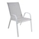 Καρέκλα από μέταλλο/ύφασμα σε χρώμα λευκό ματ 75x55x92
